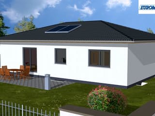 Massivhaus Vita 90 WD von EUROMAC 2 S.A.S. Bausatzhaus ab 37187€, Bungalow Außenansicht 4