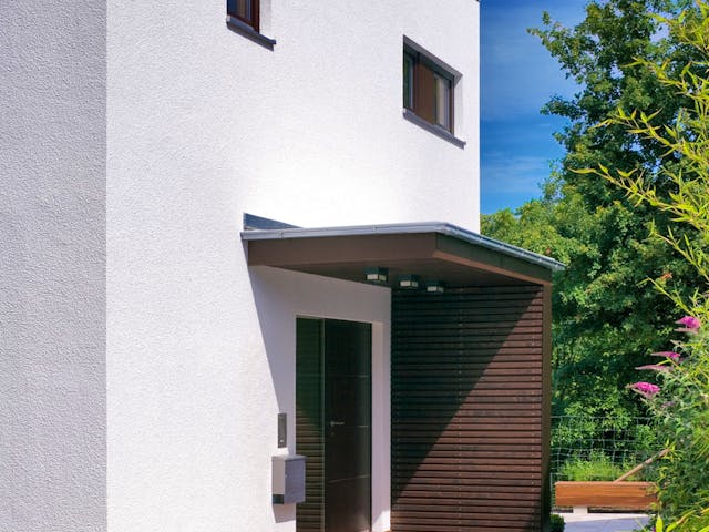 Fertighaus Vita-Cube - MH Fellbach von Regnauer Hausbau Schlüsselfertig ab 456700€, Cubushaus Außenansicht 6