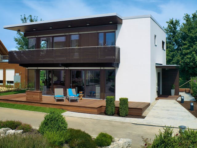 Fertighaus Vita-Cube - MH Fellbach von Regnauer Hausbau Schlüsselfertig ab 456700€, Cubushaus Außenansicht 7