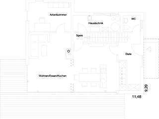 Fertighaus Vita-Cube - MH Fellbach von Regnauer Hausbau Schlüsselfertig ab 456700€, Cubushaus Grundriss 1