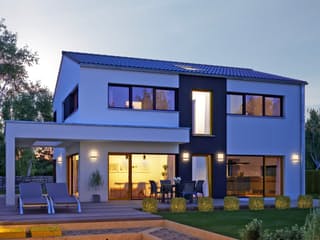 Fertighaus Vitalis 155 von Büdenbender Hausbau, Satteldach-Klassiker Außenansicht 1 Fertighaus Vitalis 155 von Büdenbender Hausbau, Satteldach-Klassiker Außenansicht 1