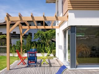 Fertighaus Volders von Regnauer Hausbau Schlüsselfertig ab 261445€, Pultdachhaus Außenansicht 2