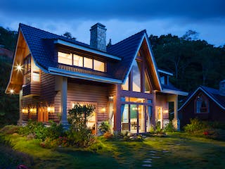 Architektenhaus bei Nacht Architektenhaus bei Nacht