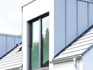 Fertighaus Waldblick von Becker 360 Schlüsselfertig ab 459800€, Satteldach-Klassiker Außenansicht 8