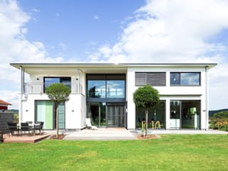 Fertighaus Waldeck von Becker 360 Schlüsselfertig ab 528100€, Cubushaus Außenansicht 2