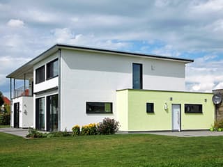 Fertighaus Waldeck von Becker 360 Schlüsselfertig ab 528100€, Cubushaus Außenansicht 6