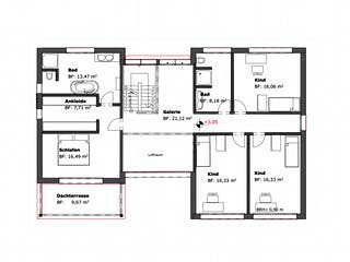 Fertighaus Waldeck von Becker 360 Schlüsselfertig ab 528100€, Cubushaus Grundriss 2