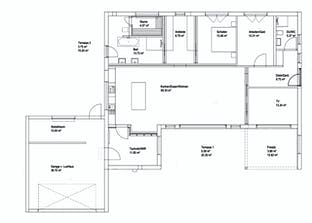 Walmdach Bungalow 167 Grundriss