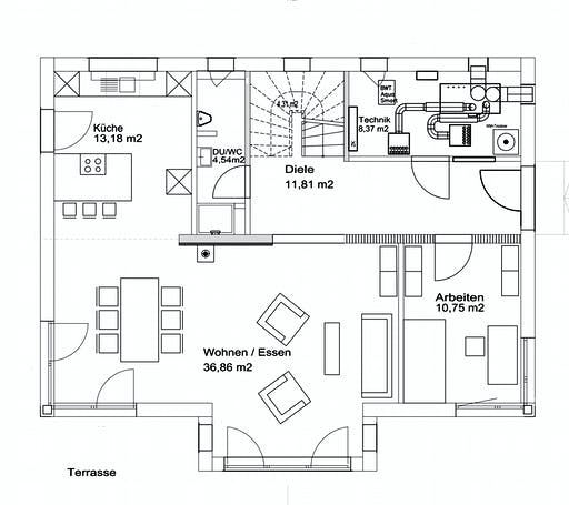Luxhaus Walmdach 174 Floorplan 1