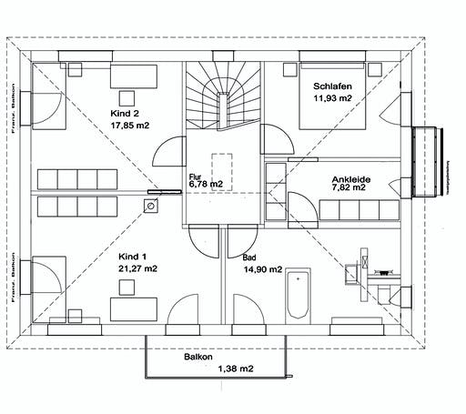 Luxhaus Walmdach 174 Floorplan 2