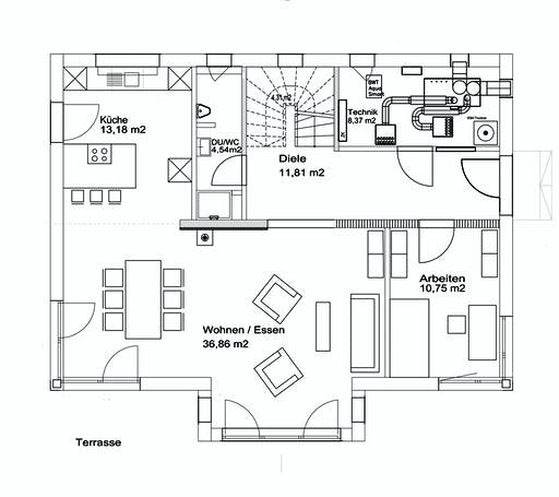 Luxhaus Walmdach 175 Floorplan 1