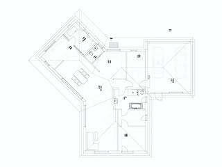 Fertighaus Walmdach 190 von LUXHAUS, Bungalow Grundriss 1