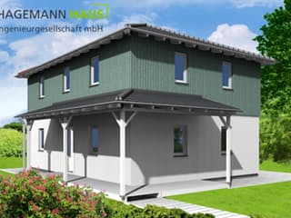 Fertighaus Walmit von Hagemann Haus Schlüsselfertig ab 170500€, Stadtvilla Außenansicht 1