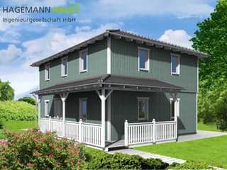 Fertighaus Walmit von Hagemann Haus Schlüsselfertig ab 170500€, Stadtvilla Außenansicht 2