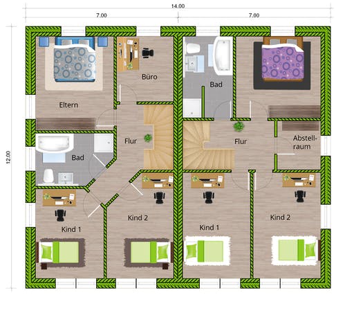 WBI - DHH Stadtvilla 130 Floorplan 2