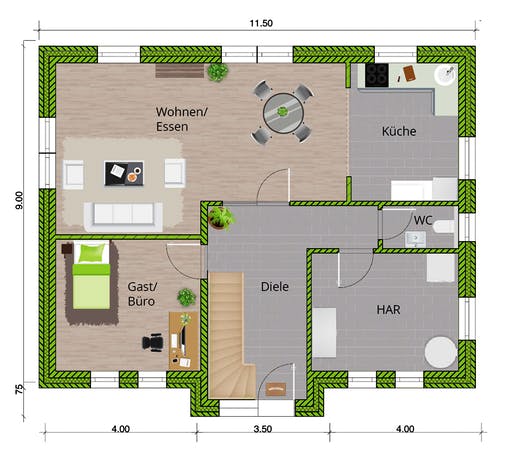 WBI - EFH Friesenhaus 160 Floorplan 1