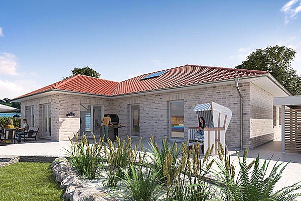 Massiver Bungalow von WBI Hausbau