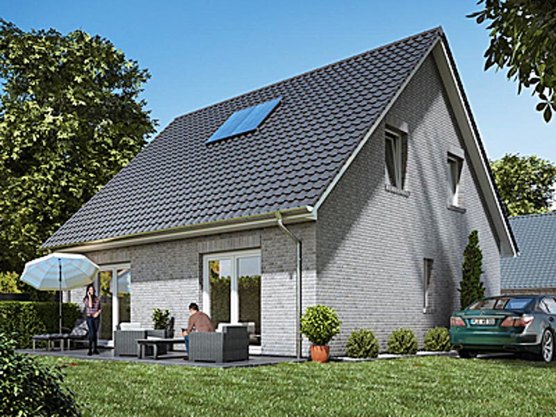 Kleines Klinkerhaus mit Satteldach von WBI Hausbau