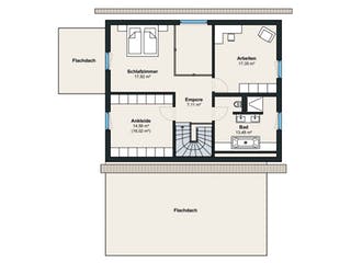 Fertighaus Kundenhaus generation5.5 200 von WeberHaus Schlüsselfertig ab 303170€, Pultdachhaus Grundriss 2