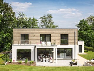 Fertighaus Kundenhaus 16 - Individuelle Planung von WeberHaus, Cubushaus Außenansicht 1