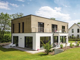 Fertighaus Kundenhaus 16 - Individuelle Planung von WeberHaus, Cubushaus Außenansicht 2