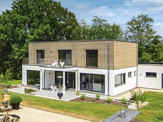 Fertighaus Kundenhaus 16 - Individuelle Planung von WeberHaus, Cubushaus Außenansicht 3