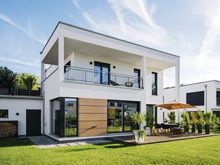 Fertighaus Kundenhaus 19 - Individuelle Planung von WeberHaus, Cubushaus Außenansicht 2