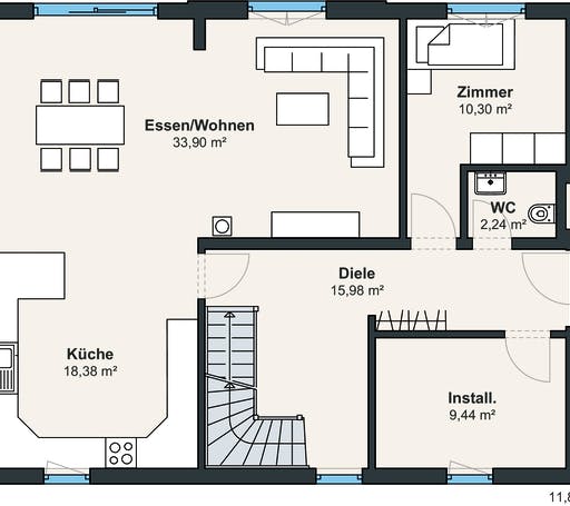 Kundenhaus Balance 300 Floorplan 1