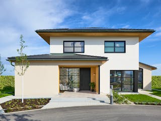 Fertighaus Ausstellungshaus Kappel-Grafenhausen von WeberHaus Schlüsselfertig ab 670000€, Stadtvilla Außenansicht 1