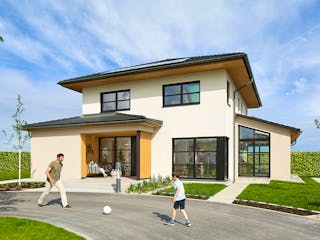 Fertighaus Ausstellungshaus Kappel-Grafenhausen von WeberHaus Schlüsselfertig ab 670000€, Stadtvilla Außenansicht 3