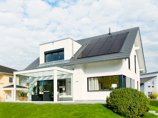 Fertighaus Ausstellungshaus Mannheim Balance 250 von WeberHaus Schlüsselfertig ab 404000€, Außenansicht 2