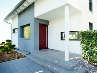 Fertighaus Ausstellungshaus Mannheim Balance 250 von WeberHaus Schlüsselfertig ab 404000€, Außenansicht 6