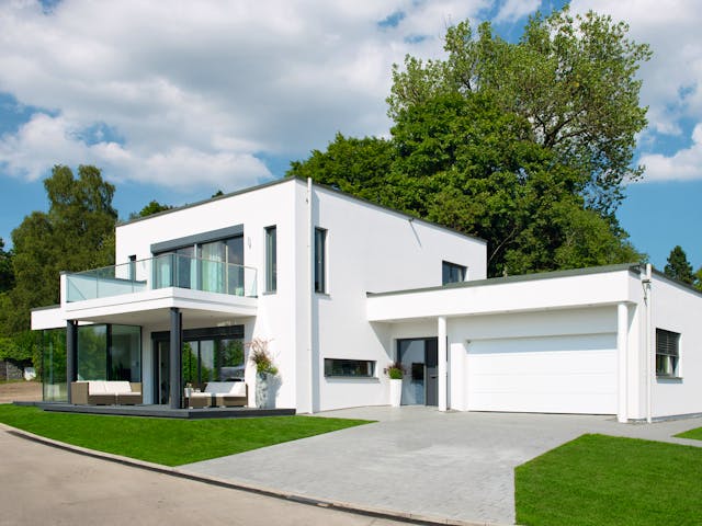 Fertighaus Ausstellungshaus Villingen-Schwenningen von WeberHaus Schlüsselfertig ab 600000€, Cubushaus Außenansicht 2