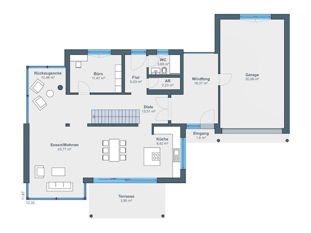 Fertighaus Ausstellungshaus Villingen-Schwenningen von WeberHaus Schlüsselfertig ab 600000€, Cubushaus Grundriss 1 Fertighaus Ausstellungshaus Villingen-Schwenningen von WeberHaus Schlüsselfertig ab 600000€, Cubushaus Grundriss 1