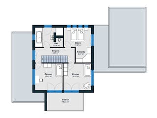 Fertighaus Ausstellungshaus Villingen-Schwenningen von WeberHaus Schlüsselfertig ab 600000€, Cubushaus Grundriss 2