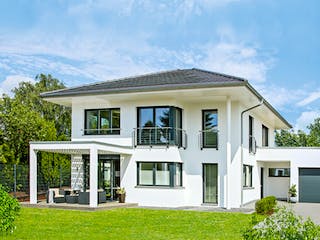 Fertighaus Ausstellungshaus Wuppertal CityLife 250 von WeberHaus Schlüsselfertig ab 595000€, Stadtvilla Außenansicht 1