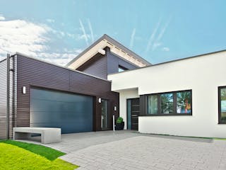 Fertighaus Ausstellungshaus Mannheim Bungalow von WeberHaus Schlüsselfertig ab 535000€, Bungalow Außenansicht 2