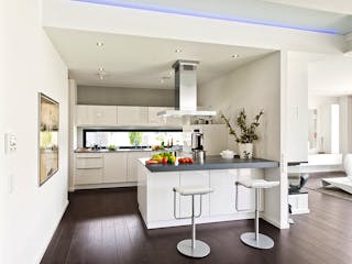 Fertighaus Ausstellungshaus Mannheim Bungalow von WeberHaus Schlüsselfertig ab 535000€, Bungalow Innenansicht 5
