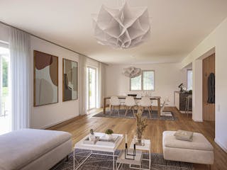 Fertighaus Jubiläumshaus CityLife 405 von WeberHaus Schlüsselfertig ab 368650€, Stadtvilla Innenansicht 1