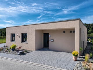 Fertighaus Kundenhaus myLife 402 von WeberHaus Schlüsselfertig ab 407900€, Bungalow Außenansicht 1
