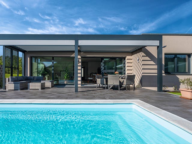 Fertighaus Kundenhaus myLife 402 von WeberHaus Schlüsselfertig ab 401800€, Bungalow Außenansicht 4