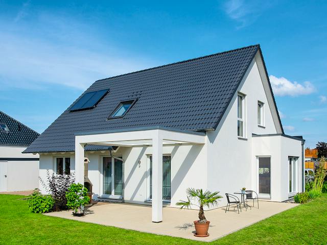 Fertighaus Kundenhaus Herse Balance 300 von WeberHaus Schlüsselfertig ab 381000€, Satteldach-Klassiker Außenansicht 1