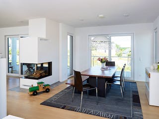 Fertighaus Kundenhaus Reiter sunshine 310 von WeberHaus Schlüsselfertig ab 360560€, Satteldach-Klassiker Innenansicht 1