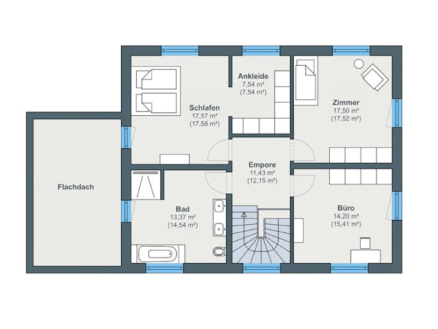 Fertighaus Kundenhaus Croce - generation5.5 Haus 200 von WeberHaus Schlüsselfertig ab 350400€, Grundriss 2