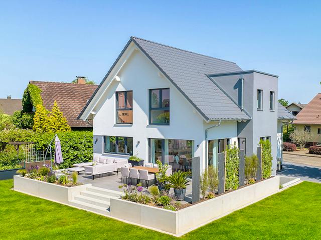 Fertighaus Kundenhaus Jungmann - generation5.5 Haus 200 von WeberHaus Schlüsselfertig ab 377430€, Außenansicht 1