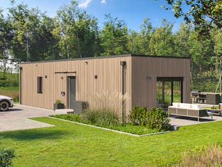 Fertighaus Option Bungalow von WeberHaus Schlüsselfertig ab 189000€, Bungalow Außenansicht 2