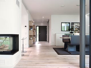 Fertighaus Ausstellungshaus Rheinau-Linx Bungalow von WeberHaus Schlüsselfertig ab 490000€, Bungalow Innenansicht 1