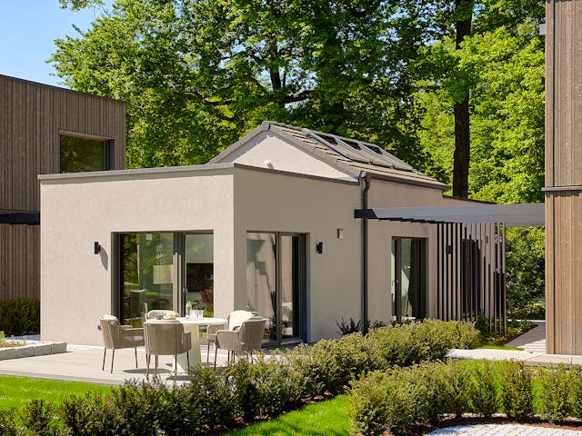 Option Bungalow mit Satteldach offen bis First