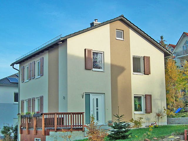 Massivhaus Stadtvilla 372 von WEIOTT-Massiv-Haus, Stadtvilla Außenansicht 1