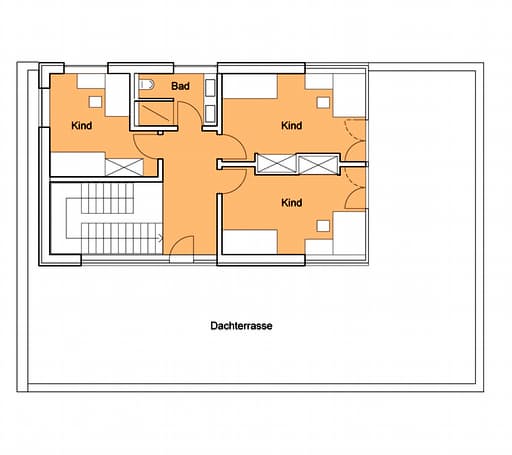 Fertighaus Weitblick von Baufritz Schlüsselfertig ab 960000€, Stadtvilla Grundriss 2